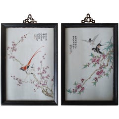 Pair of 20th Century Chinese Porcelain Plaques