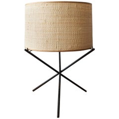 1950s Iron Tripod Table Lamp