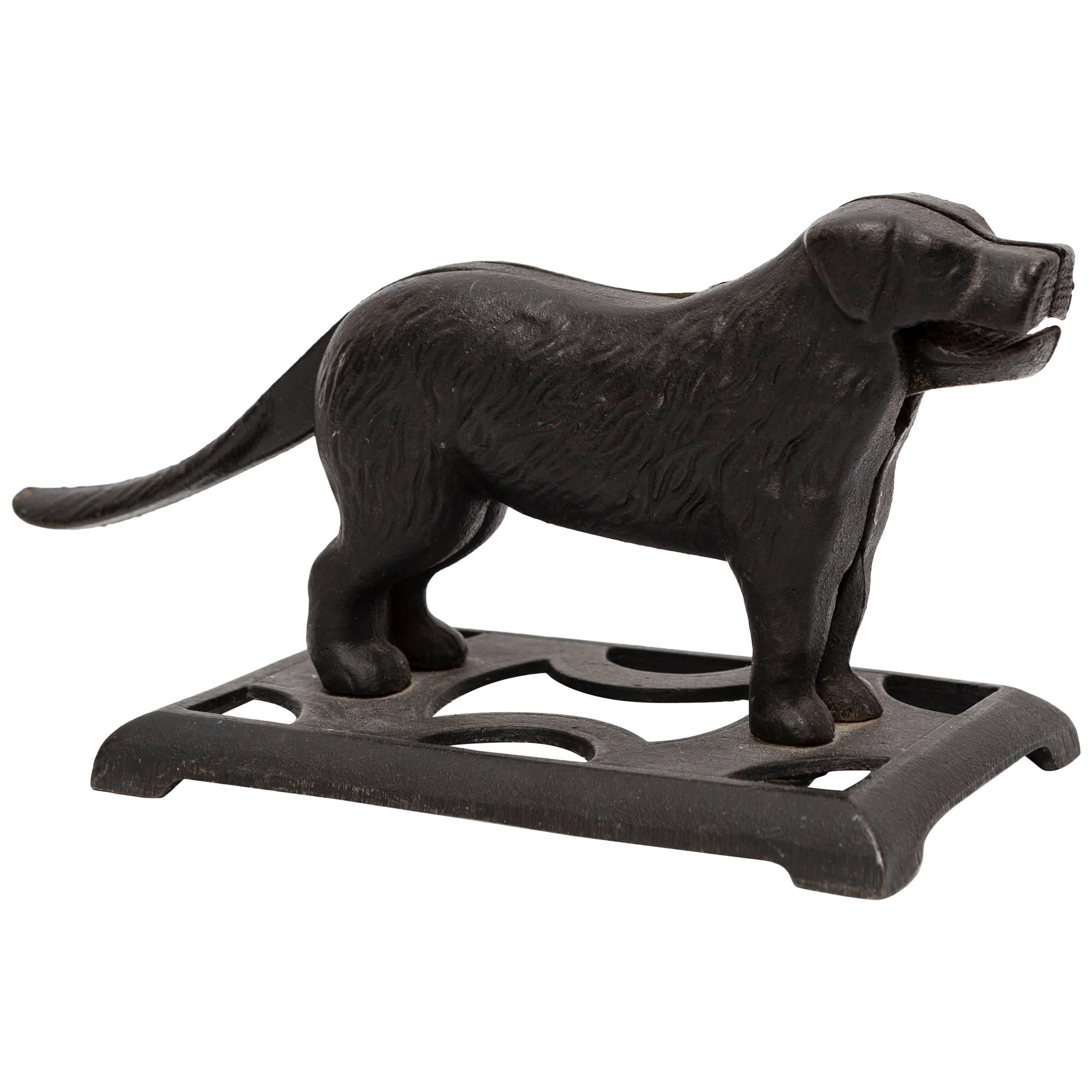 19th Century Cast Iron Dog Nutcracker