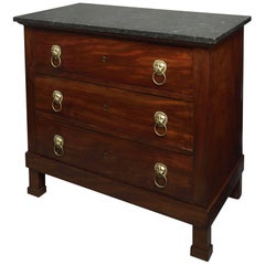 Small-Scale Early 19th Century Empire Period Mahogany Commode