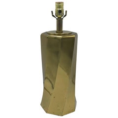 1960s Italian Brass Modern Twist-Curve Lamp 1960s Italian Brass Modern Twist-Curve Lamp