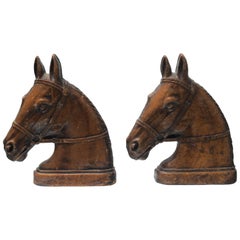 Vintage Pair of Mid-Century Syroco Horse Bookends