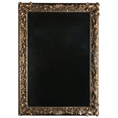High Relief Floral and Foliate Gilt Gesso Wall Mirror, 20th Century