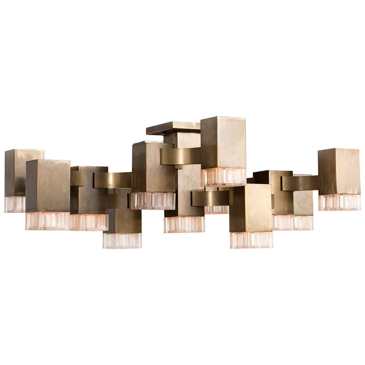 Gaetano Sciolari Cubic Chandelier