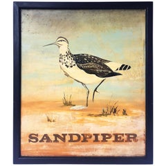 Vintage English Pub Sign Sandpiper