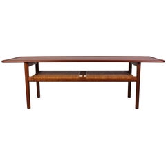 Midcentury "AT-10" Teak and Oak Coffee Table by Hans J Wegner for Andreas Tuck