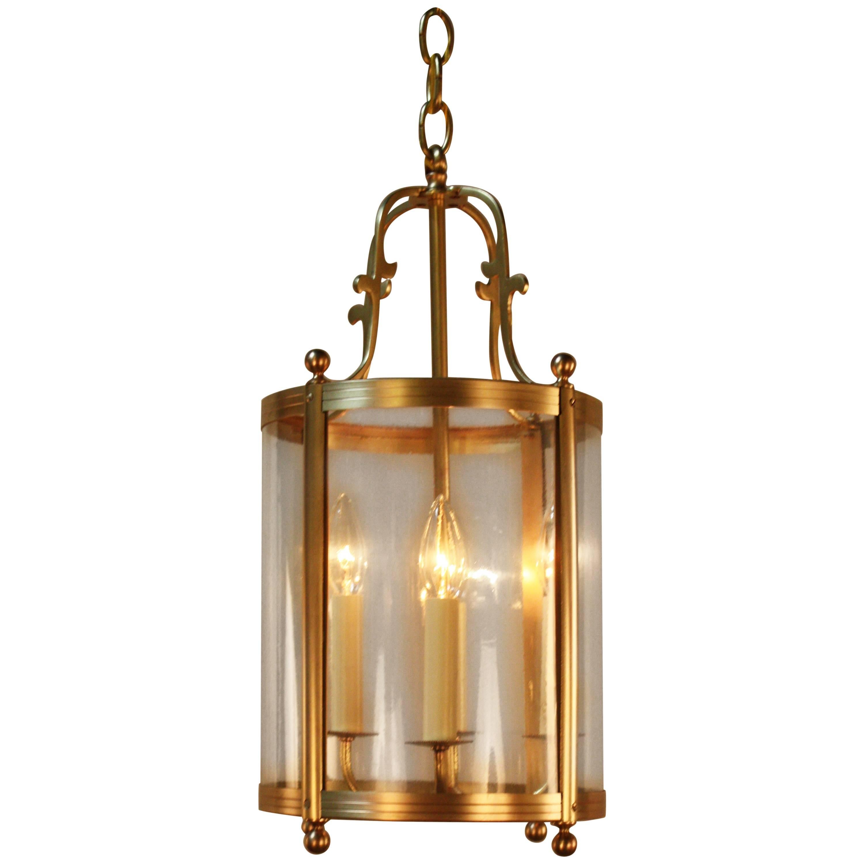 French 1920s Bronze Lantern