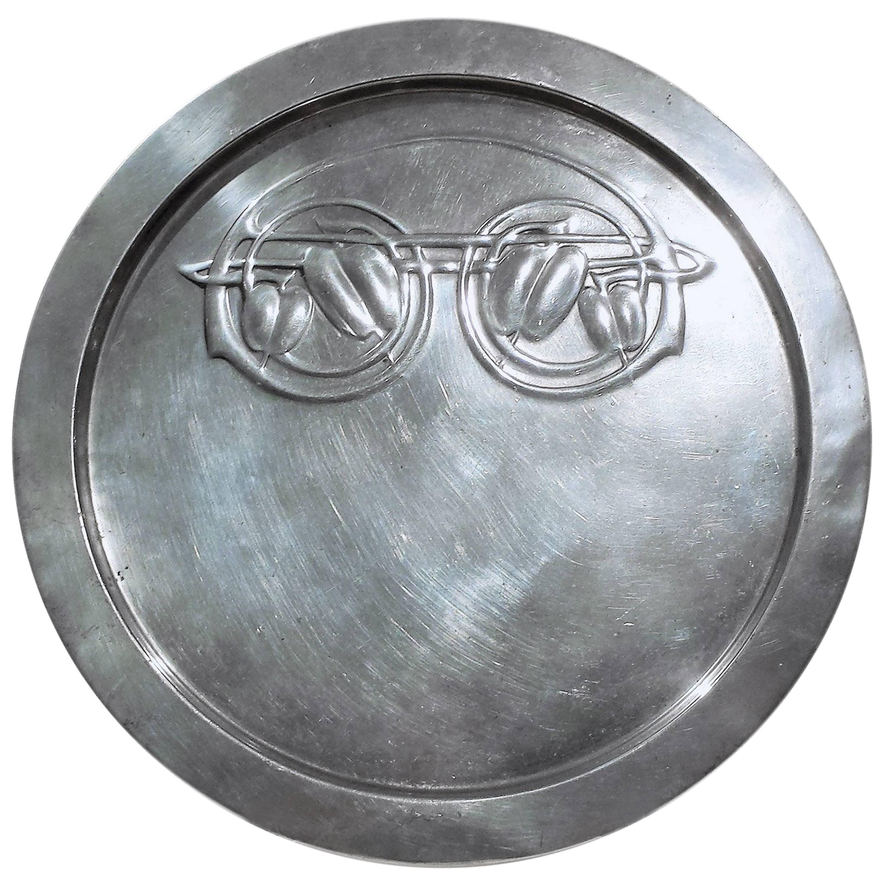 Archibald Knox 'Tudric' Pewter Card Tray for Liberty For Sale