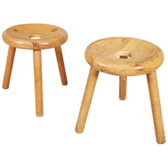 Pair of Stools by Bertel Gardberg, Noomarkun Käsityöt, Finland, 1960