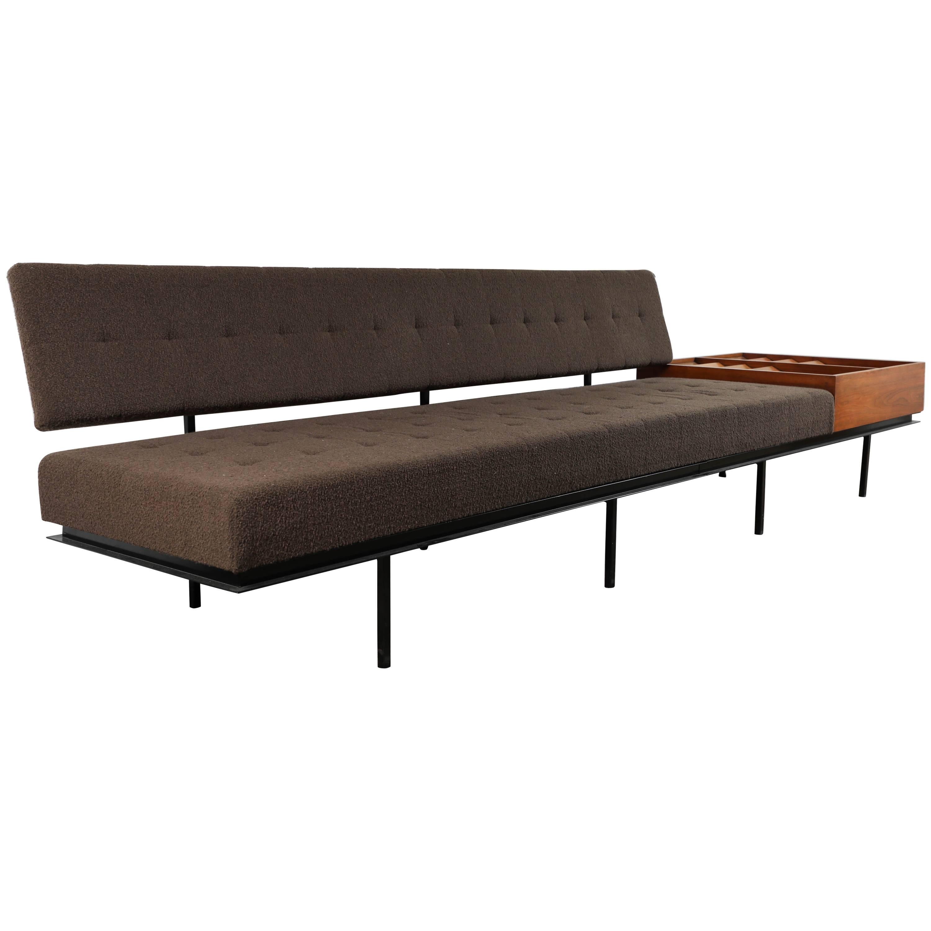 Florence Knoll Sofa with Side Table For Sale