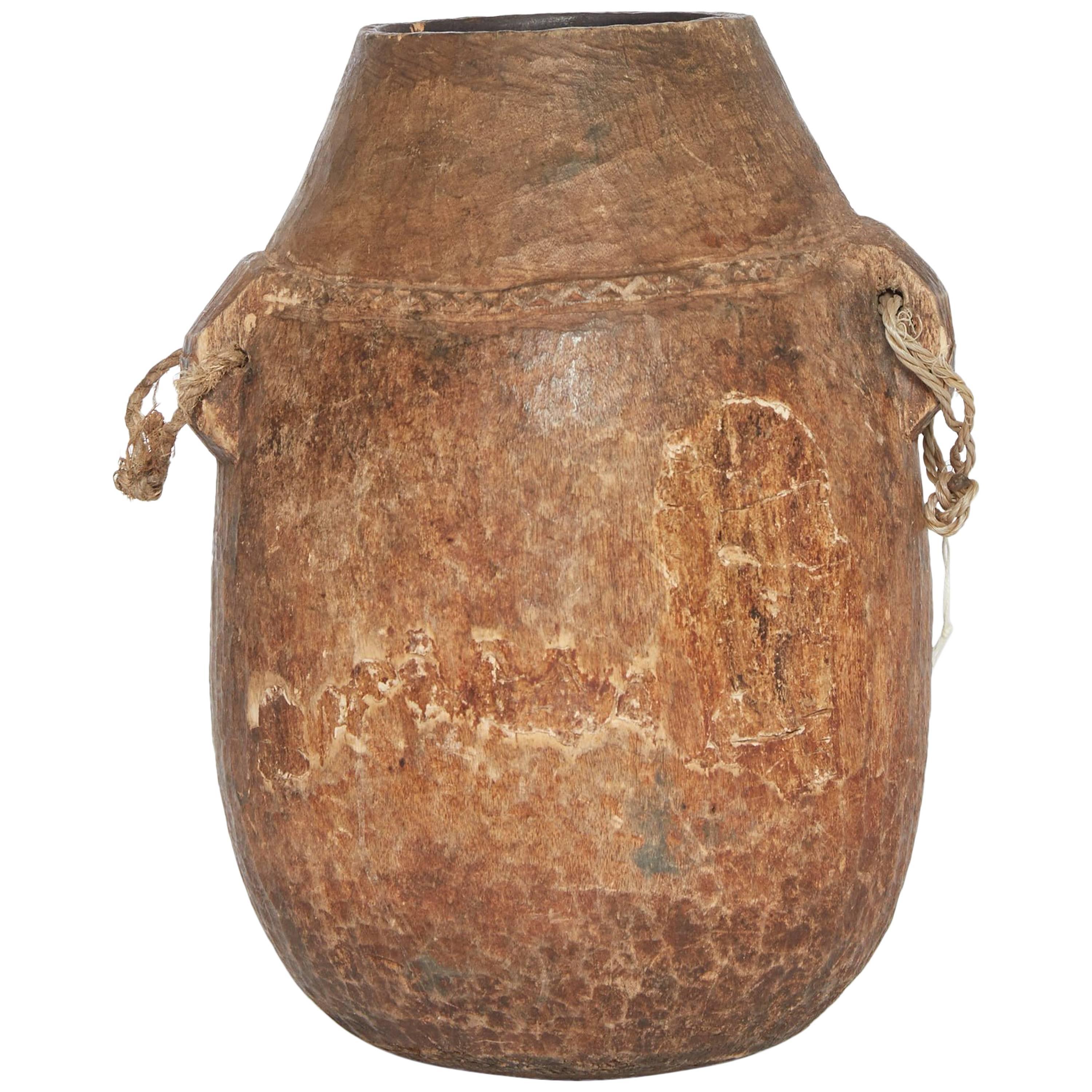 20th Century African Wooden Milk Jug