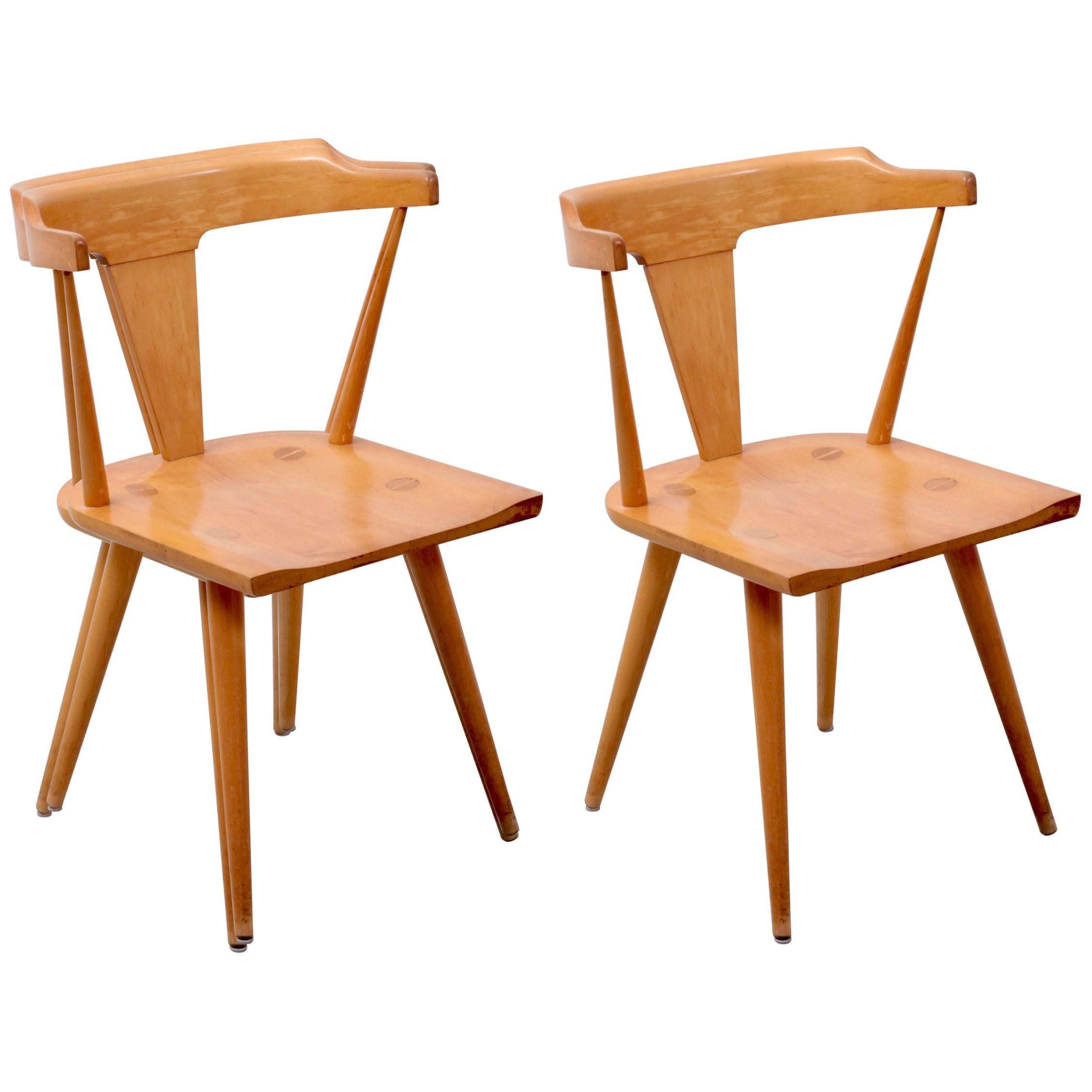 Pair of Planner Group T-Back Chairs by Paul McCobb for Winchendon