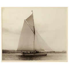 Yacht Brynhild, Early Silver Gelatin Photographic Print by Beken of Cowes