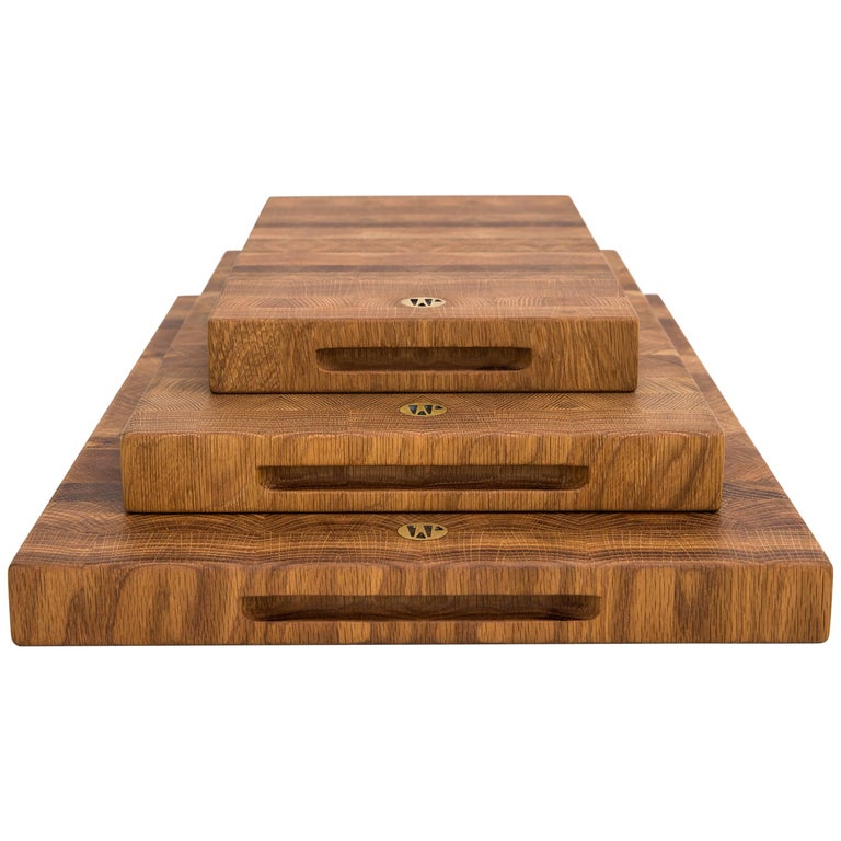 Medium Wesley White Oak End Grain Butcher Block Cutting Board For Medium Wesley White Oak End Grain Butcher Block Cutting Board