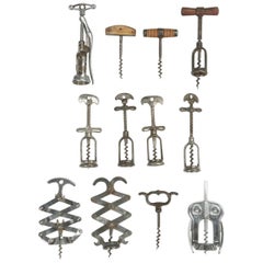 Collection of '12' Vintage French Corkscrews