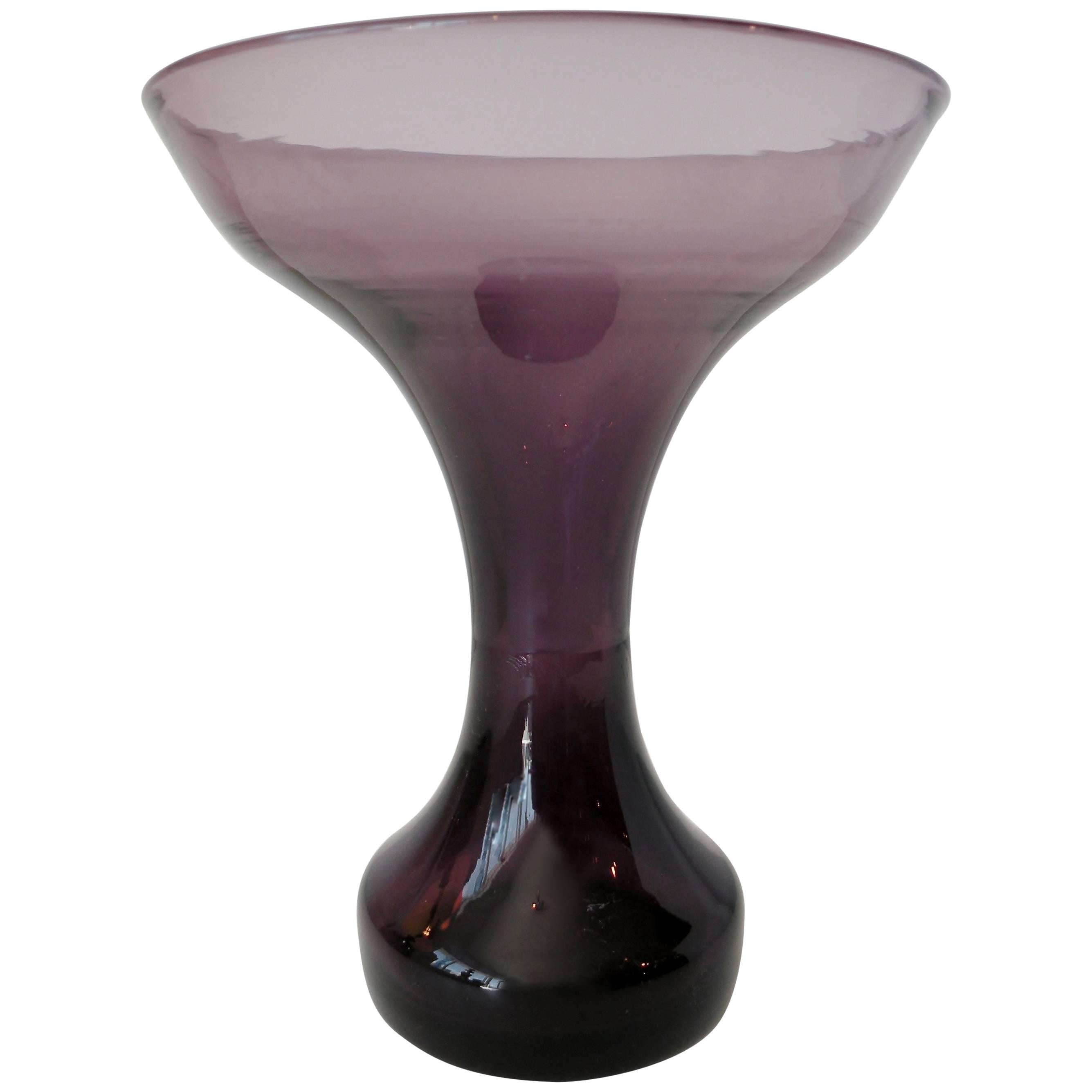 Blenko Wayne Husted 5919 Chalice Vase For Sale