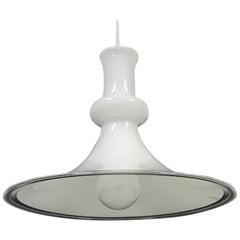 Vintage Holmegaard Glass Pendant Lamp by Jacob E. Bang, Denmark