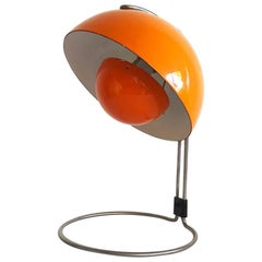 Vintage Danish Verner Panton Orange VP4 Flower Pot Table Lamp