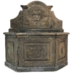 Antique Italian Baroque Fountain, circa 1680
