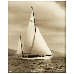 Yacht Mariella, Early Silver Gelatin Photographic Print by Beken of Cowes