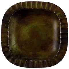 Just Andersen Art deco bronze dish, 1930s-1940s Just Andersen Art deco bronze dish, 1930s-1940s