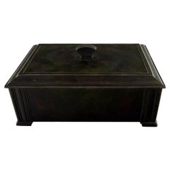 Just Andersen Art Deco Patinated Bronze Box, Number D 1603