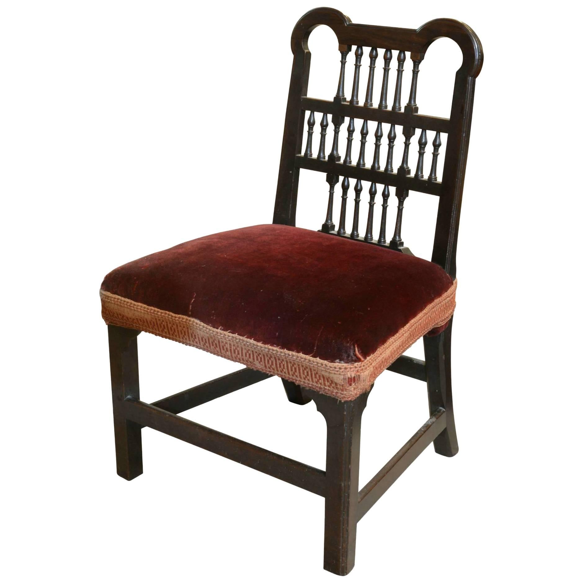 Chippendale Period Spindle Back Chair