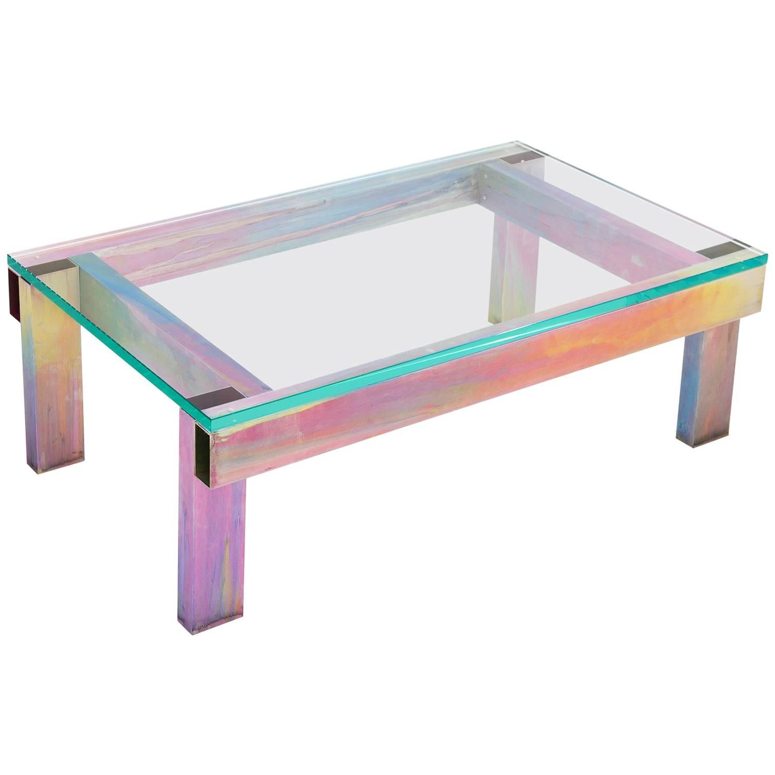 Table basse contemporaine en aluminium anodisé par Fredrik Paulsen en vente
