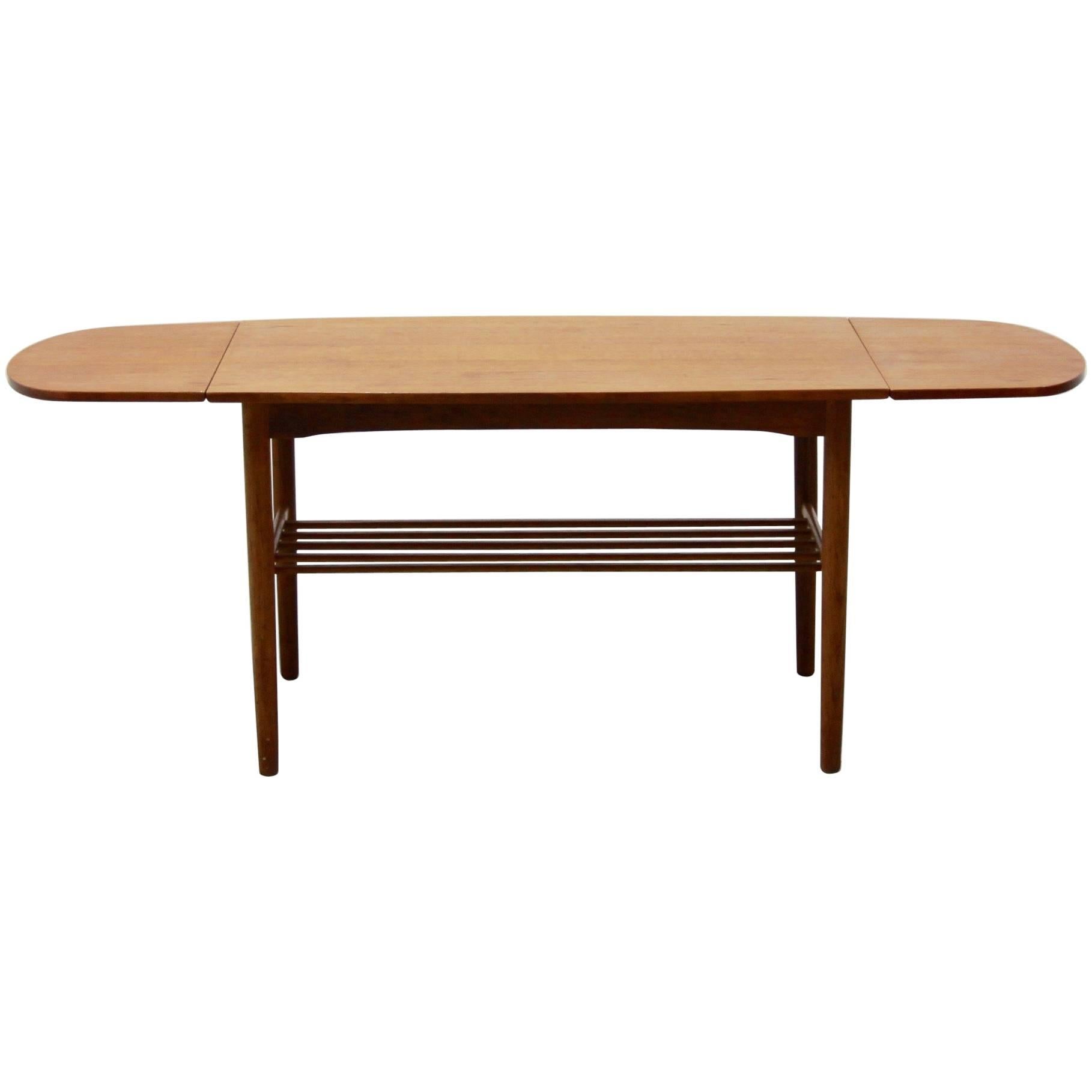 Vintage Danish Extendable Coffee Table, 1960s For Sale