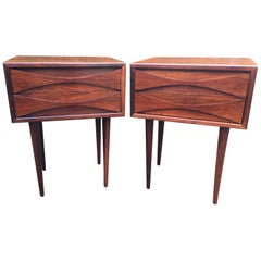 Pair of Midcentury Rosewood Bedside Tables by Arne Vodder for NC Mobler