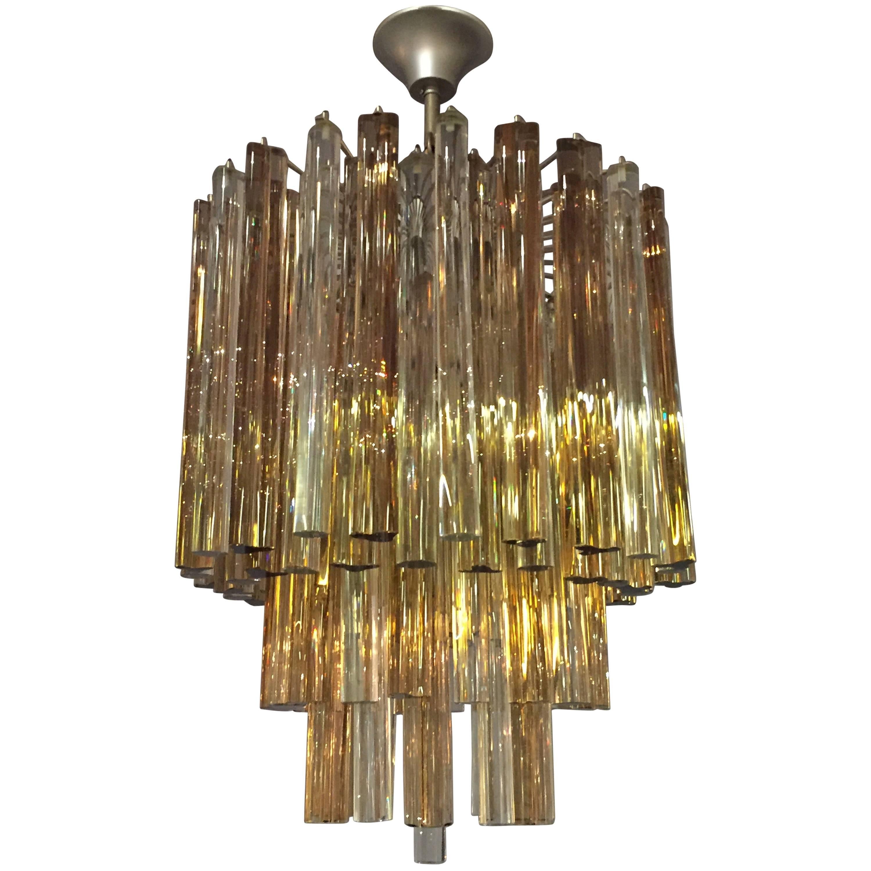 Original Venini Glass Chandelier