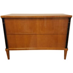Biedermeier Two-Drawer Chest in Cherry High Polish Lacquer