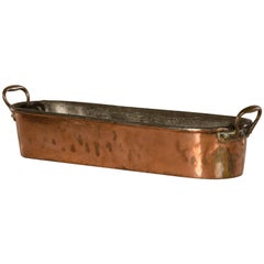 French Copper Vessel for Poaching Fish, Maker's Stamp, circa 1875