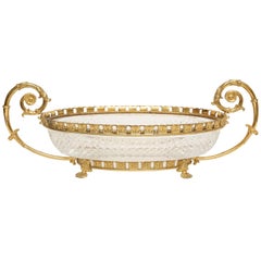 Dore Bronze And Crystal Centerpiece