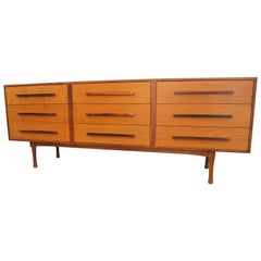 Danish Modern Teak and Rosewood Low Dresser