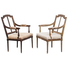 Near Pair of French Ladies Bedroom Chairs