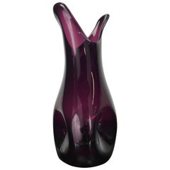 Wayne Husted for Blenko Dimpled Glass Vase