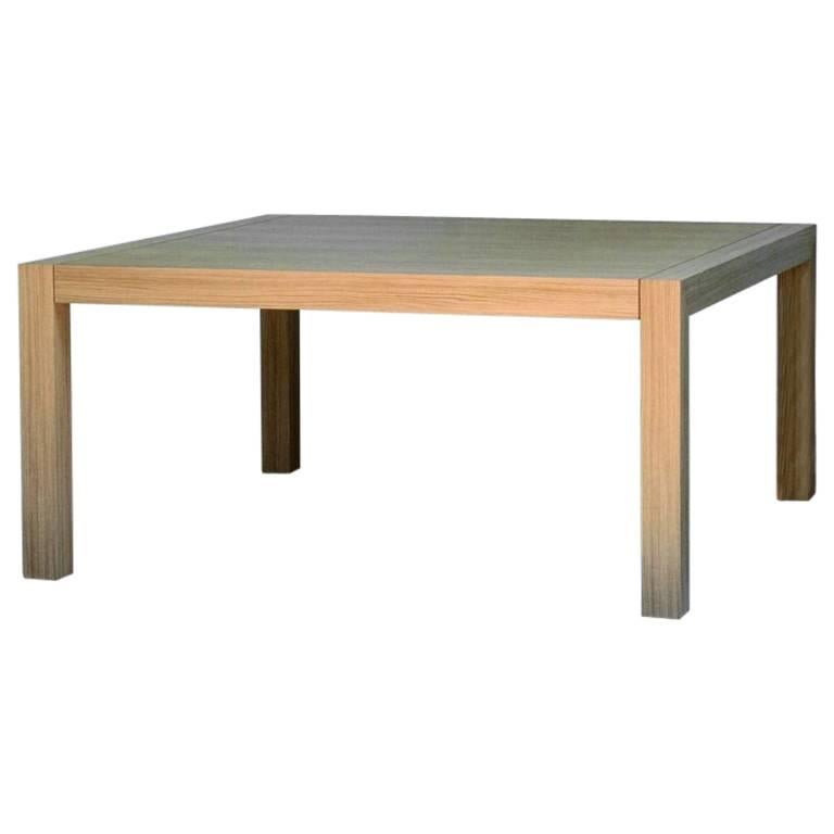 "Kwaak" Wooden Square Table Designed by Stephane Lebrun for Dessie' For Sale