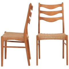 Pair of Nils Moeller Chairs Jl Moeller, 1960s