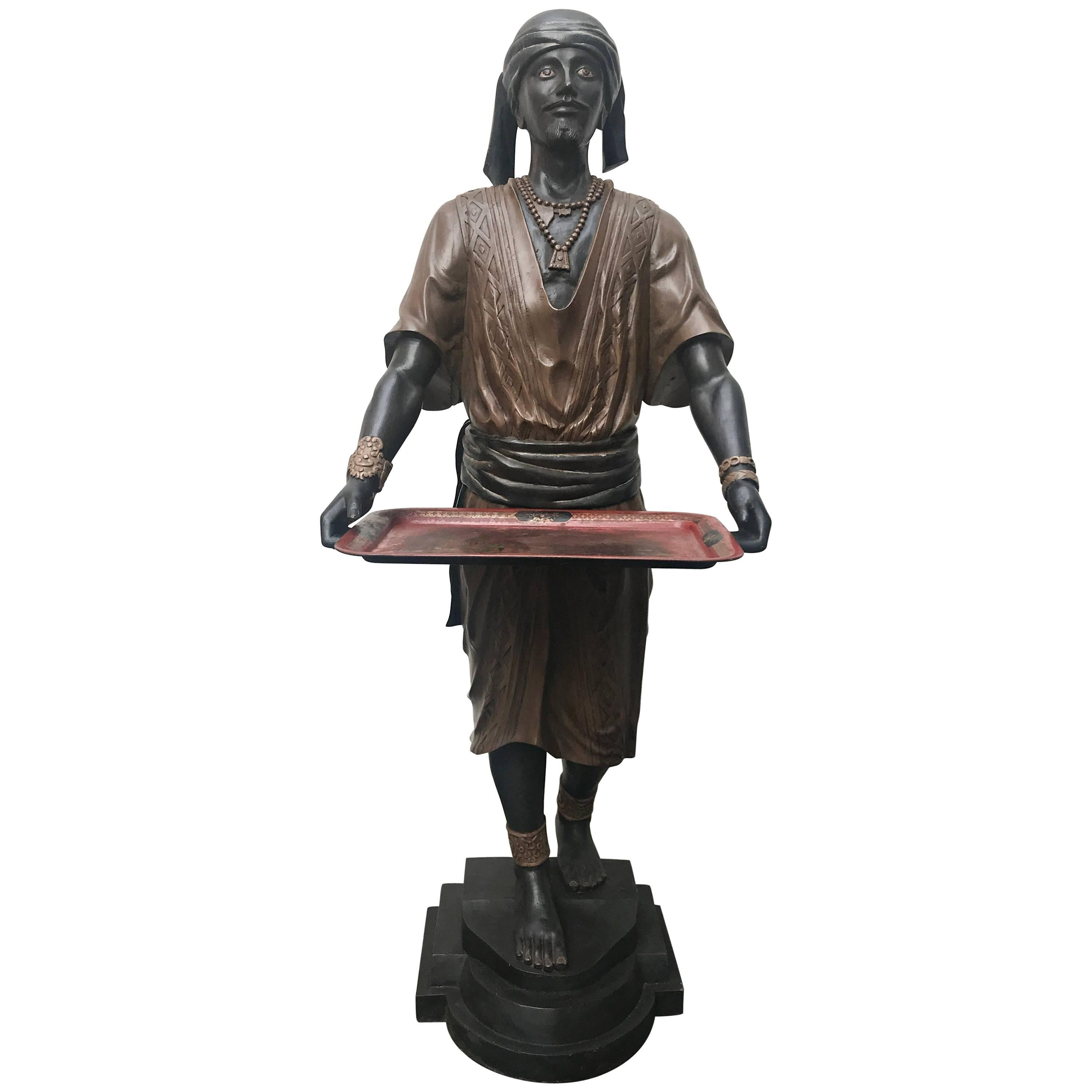 Rare, Big Wooden Advertising Sculpture from a Colonial Country Store, 1890 For Sale