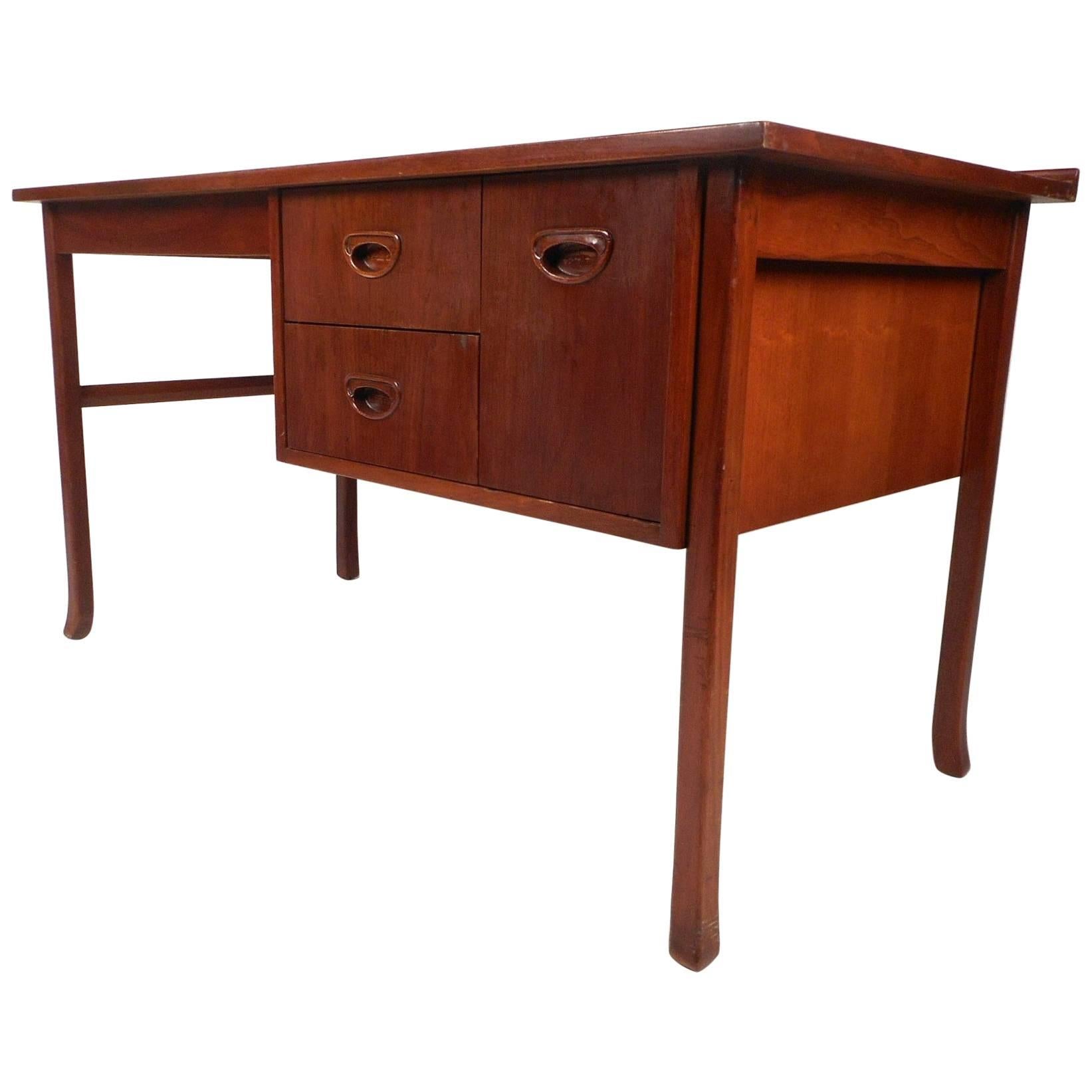 Mid-Century Modern Danish Teak Desk For Sale