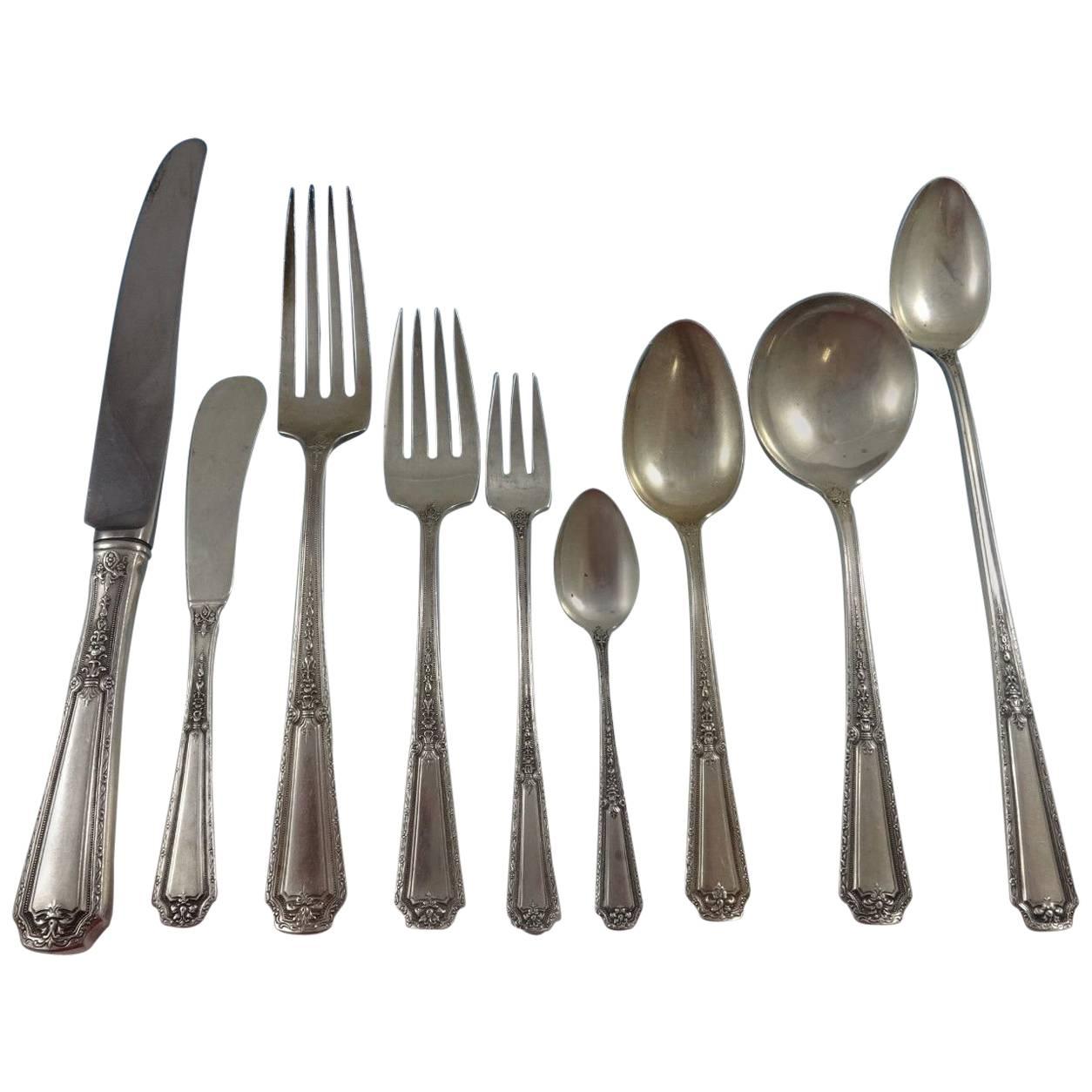 Louis XIV by Towle Sterling Silver Dinner Flatware Set for 8 Service 78 Pieces For Sale