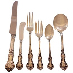 Fleury by Gorham Sterling Silver Flatware Set for 12 Service 79 Pcs M Monogram