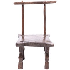 Antique Dan Chair with Double Hourglass Legs