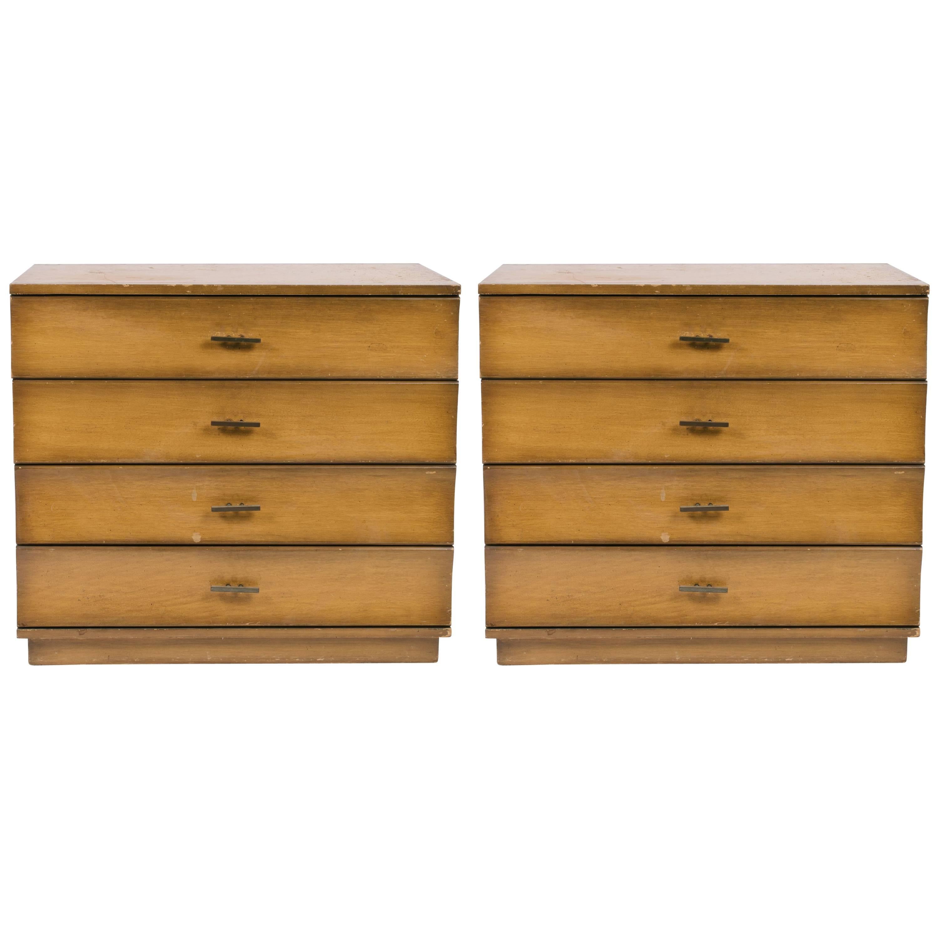 Pair of Midcentury Bachelor Chests