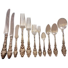 Virginiana by Gorham Sterling Silver Flatware Set Service 132 Pieces "P" Mono