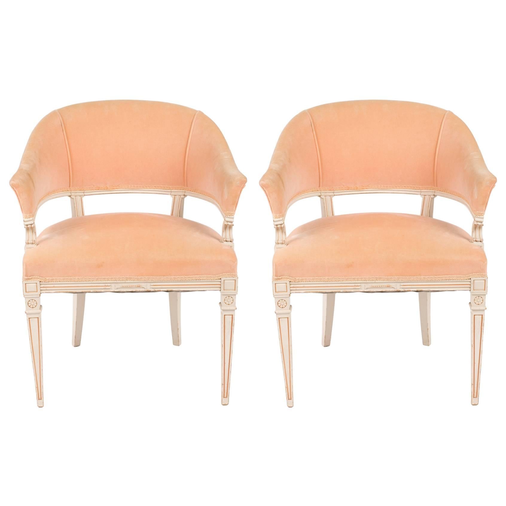 1940s Pair of Louis XVI Style Chairs