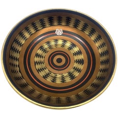 Dumler & Breiden Dish, Black and Gold