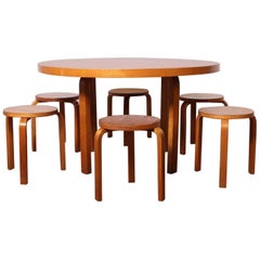 Alvar Aalto Table and Stools
