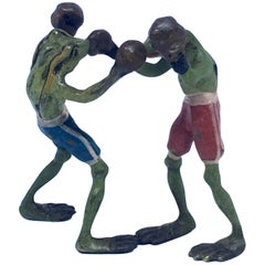 Early 20th Century Vienna Bergmann Bronze "Boxing Frogs"